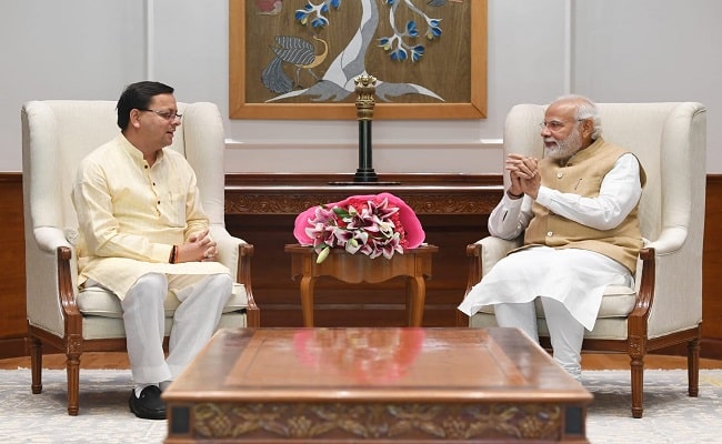 उत्तराखंड में विकास के लिए प्रधानमंत्री नरेंद्र मोदी से मिले मुख्यमंत्री पुष्कर सिंह धामी